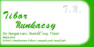 tibor munkacsy business card